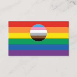 Tarjeta De Visita Bandera de inclusión del orgullo gay