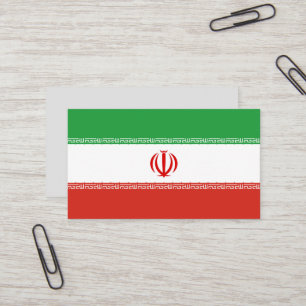 Tarjeta De Visita Bandera de Irán