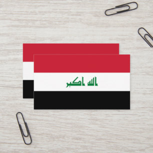 Tarjeta De Visita Bandera de Iraq