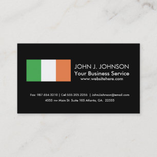 Tarjeta De Visita Bandera de Irlanda