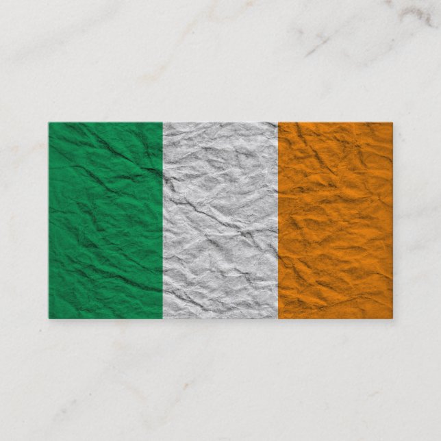 Tarjeta De Visita bandera de Irlanda (Anverso)