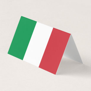 Tarjeta De Visita Bandera de Italia