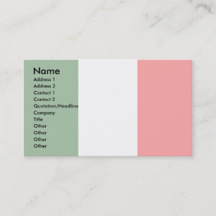 Tarjeta De Visita Bandera de Italia