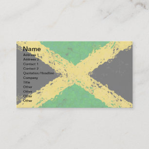 TARJETA DE VISITA BANDERA DE JAMAICA