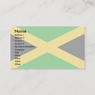 Tarjeta De Visita Bandera de Jamaica