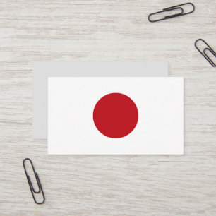Tarjeta De Visita Bandera de Japón