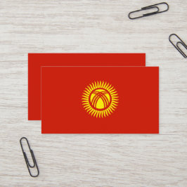 Tarjeta De Visita Bandera de Kirguistán