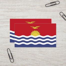 Tarjeta De Visita Bandera de Kiribati