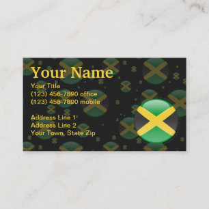 Tarjeta De Visita Bandera de la burbuja de Jamaica