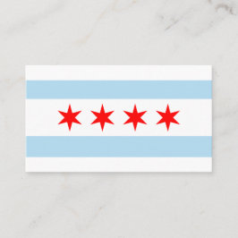 Tarjeta De Visita Bandera de la ciudad de Chicago