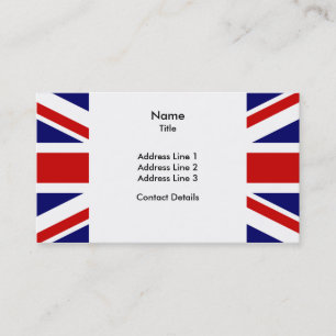 Tarjeta De Visita Bandera de la Unión