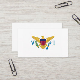 Tarjeta De Visita Bandera de las Islas Vírgenes de Estados Unidos