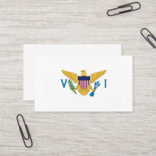 Tarjeta De Visita Bandera de las Islas Vírgenes de Estados Unidos