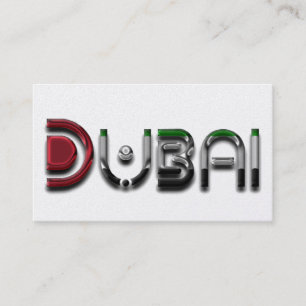 Tarjeta De Visita Bandera de los Emiratos Árabes Unidos de Dubai co