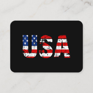 Tarjeta De Visita Bandera de los Estados Unidos Bandera estadouniden