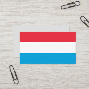 Tarjeta De Visita Bandera de Luxemburgo