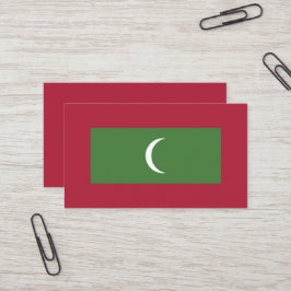 Tarjeta De Visita Bandera de Maldivas