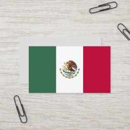 Tarjeta De Visita Bandera de México