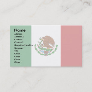Tarjeta De Visita Bandera de México
