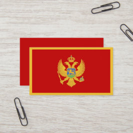 Tarjeta De Visita Bandera de Montenegro