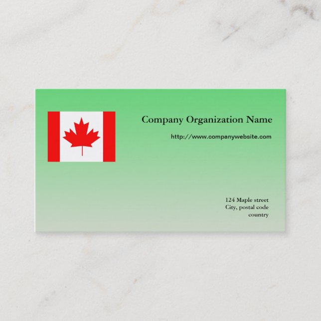 Tarjeta De Visita Bandera de negocios internacionales (Anverso)