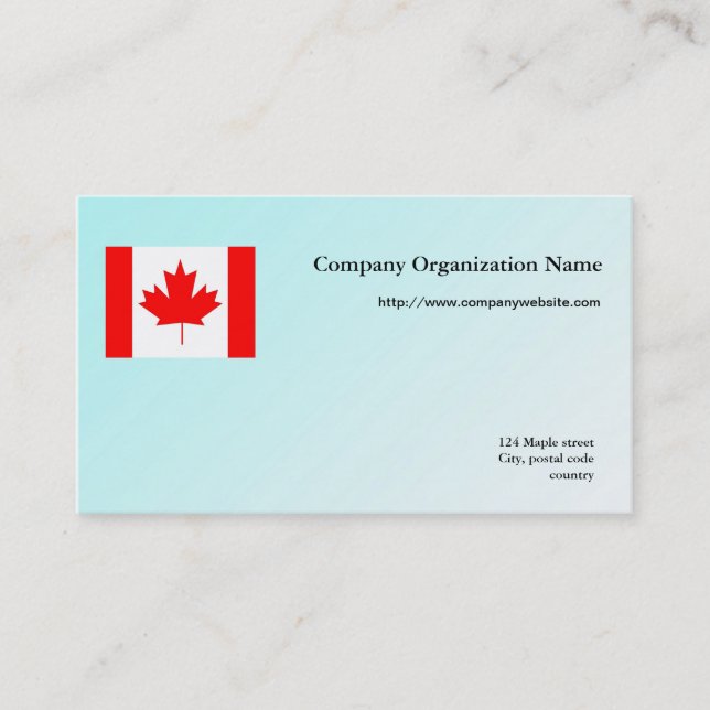 Tarjeta De Visita Bandera de negocios internacionales, fondo azul cl (Anverso)