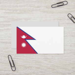 Tarjeta De Visita Bandera de Nepal