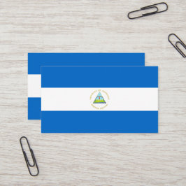 Tarjeta De Visita Bandera de Nicaragua