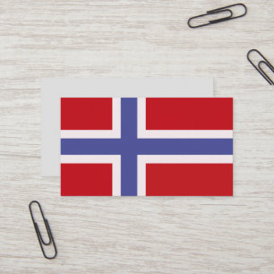 Tarjeta De Visita Bandera de Noruega