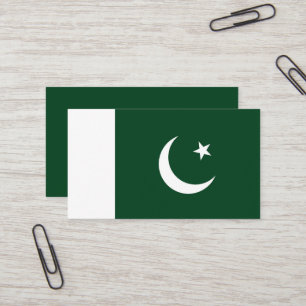 Tarjeta De Visita Bandera de Pakistán