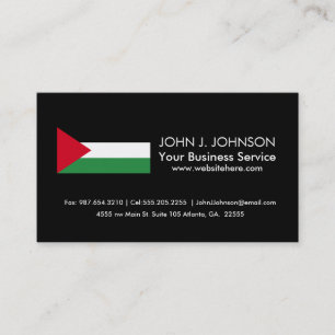 Tarjeta De Visita Bandera de Palestina