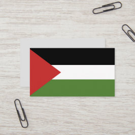 Tarjeta De Visita Bandera de Palestina