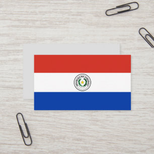 Tarjeta De Visita Bandera de Paraguay