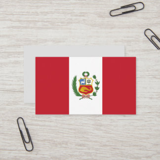 Tarjeta De Visita Bandera de Perú
