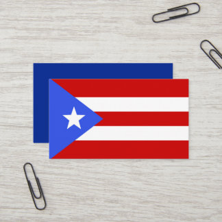 Tarjeta De Visita Bandera de Puerto Rico