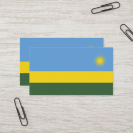 Tarjeta De Visita Bandera de Ruanda