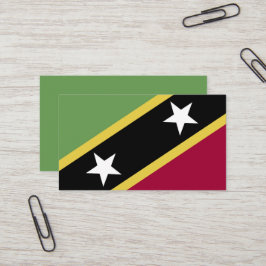 Tarjeta De Visita Bandera de Saint Kitts y Nevis