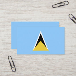 Tarjeta De Visita Bandera de Santa Lucía