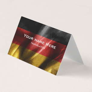 Tarjeta De Visita Bandera de seda de Alemania
