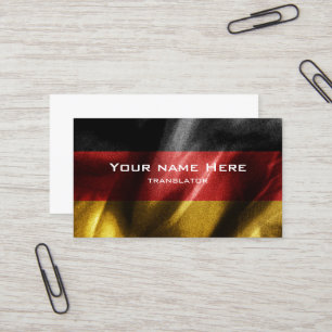 Tarjeta De Visita Bandera de seda de Alemania