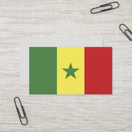 Tarjeta De Visita Bandera de Senegal