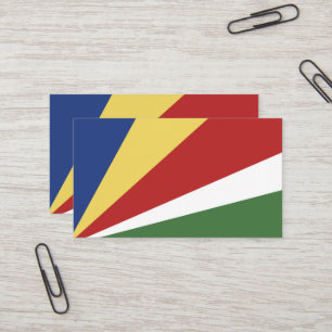 Tarjeta De Visita Bandera de Seychelles
