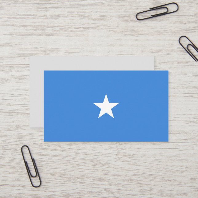 Tarjeta De Visita Bandera de Somalia (Anverso/Reverso In Situ)