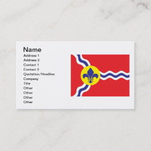 Tarjeta De Visita Bandera de St. Louis