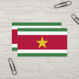 Tarjeta De Visita Bandera de Surinam