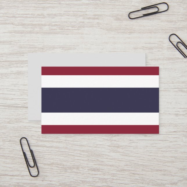 Tarjeta De Visita Bandera de Tailandia (Anverso/Reverso In Situ)