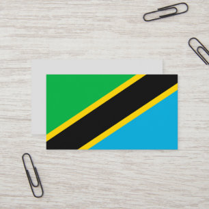 Tarjeta De Visita Bandera de Tanzania