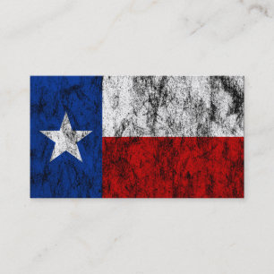 Tarjeta De Visita bandera de Tejas