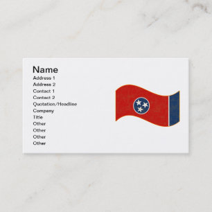 TARJETA DE VISITA BANDERA DE TENNESSEE