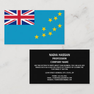 Tarjeta De Visita Bandera de Tuvalu, Bandera de Tuvalu